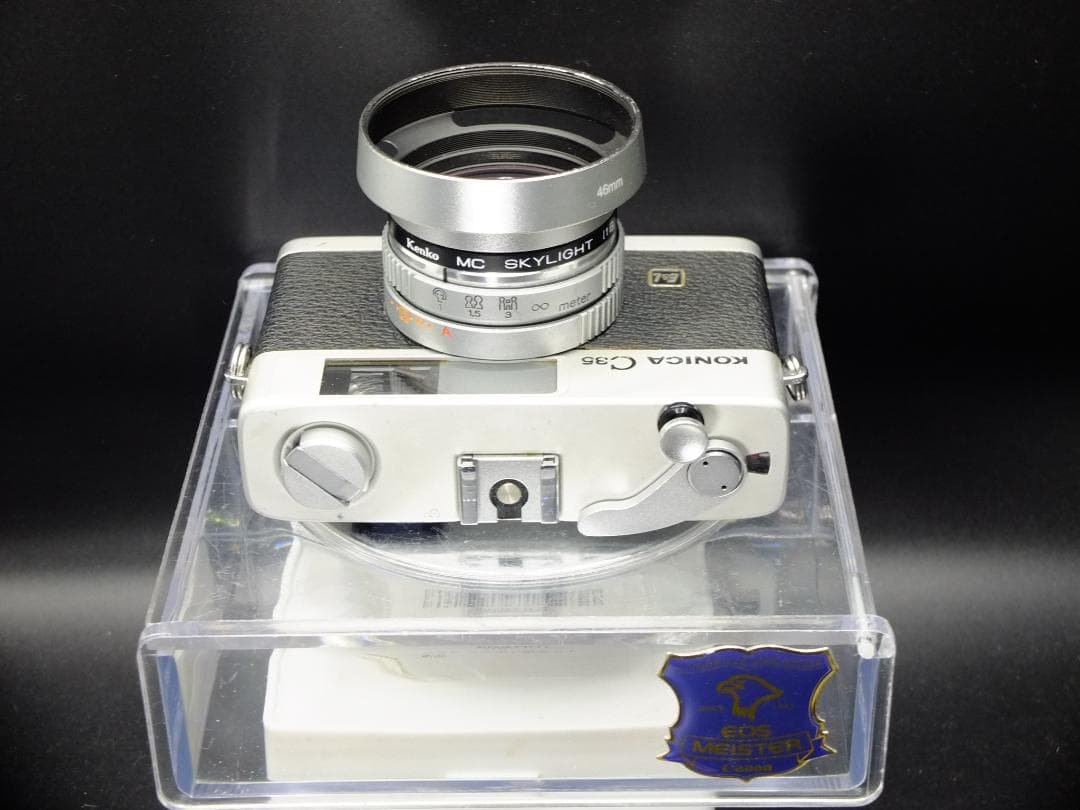 コニカC35 E&L／ヘキサノン38mmf2.8フード付【実写確認済整備品】