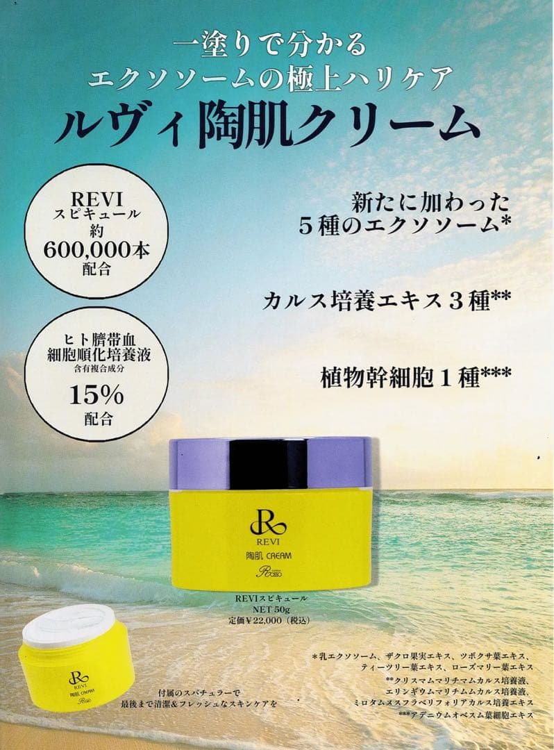【新品】ルヴィ 陶肌クリーム 50g　REVI リニューアル