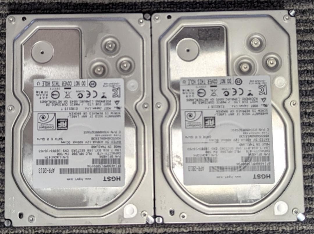 [626] HGST　4TB　✕　2個　SET