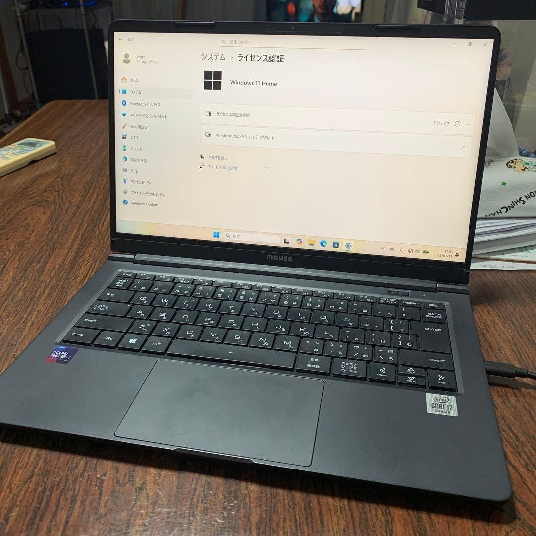 mouse ノートPC Windows 11 メモリ 16GB SSD 1TB