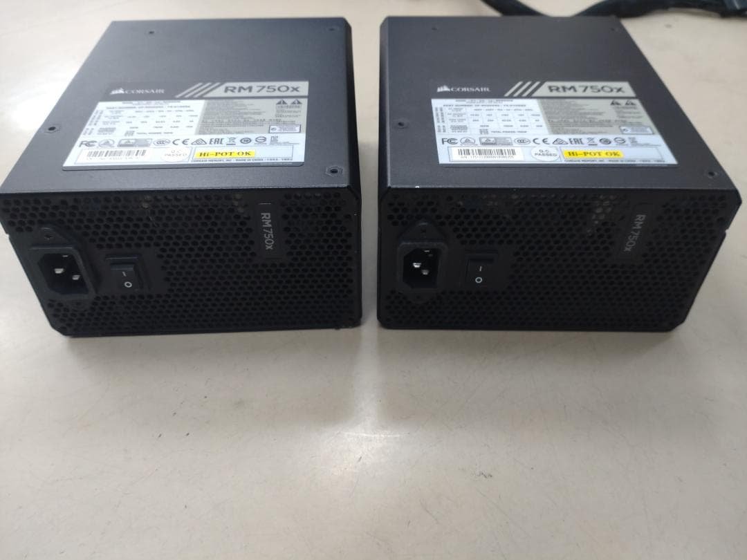 動確済 Corsair RM750x 750W ATX電源 2個セット